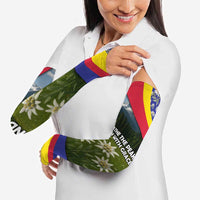 Andorra Arm Sleeves with Edelweiss Mountain Landscape Design - Wonder Print Shop