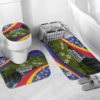 Andorra Bathroom Set with Edelweiss Mountain Landscape Design - Wonder Print Shop