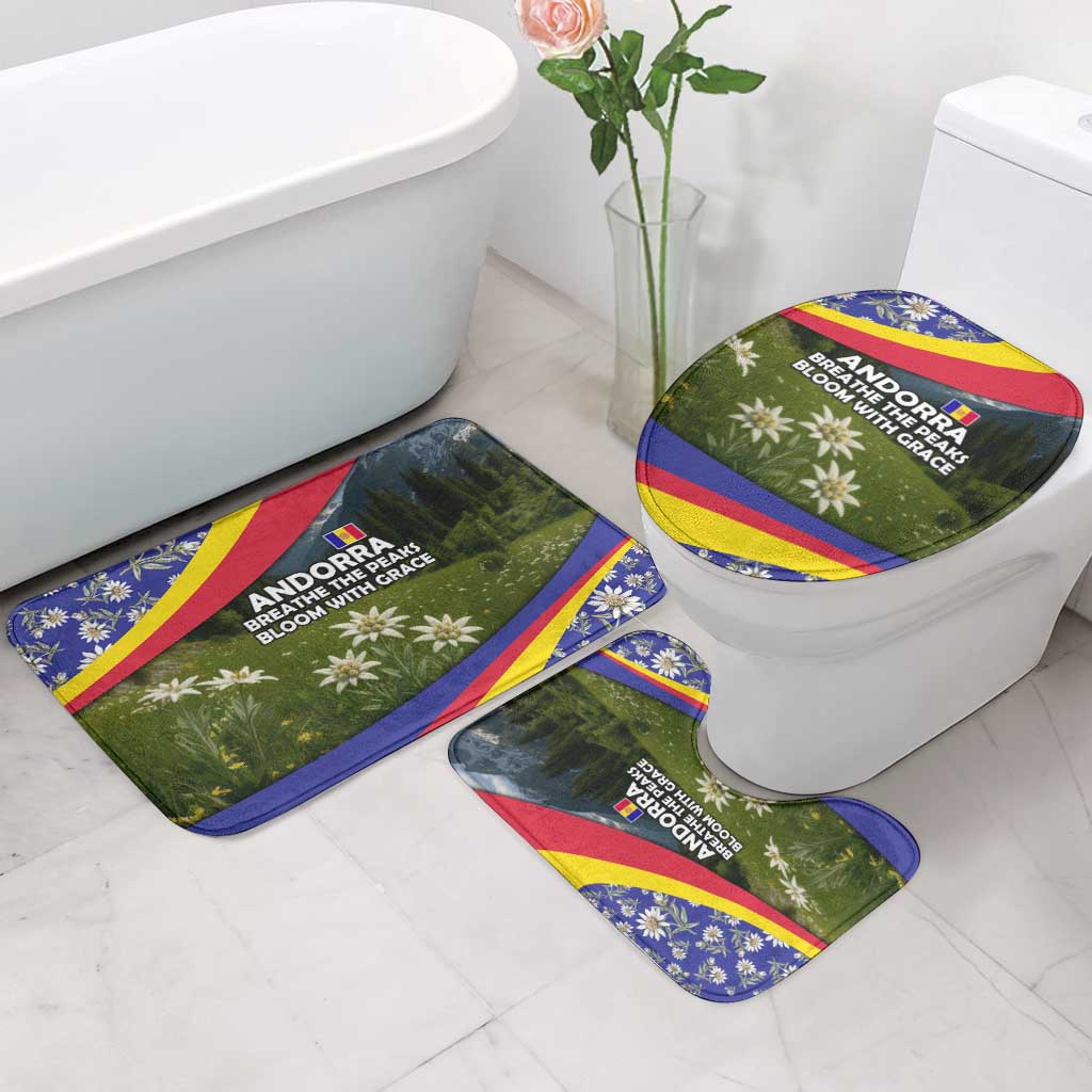 Andorra Bathroom Set with Edelweiss Mountain Landscape Design - Wonder Print Shop