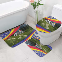Andorra Bathroom Set with Edelweiss Mountain Landscape Design - Wonder Print Shop