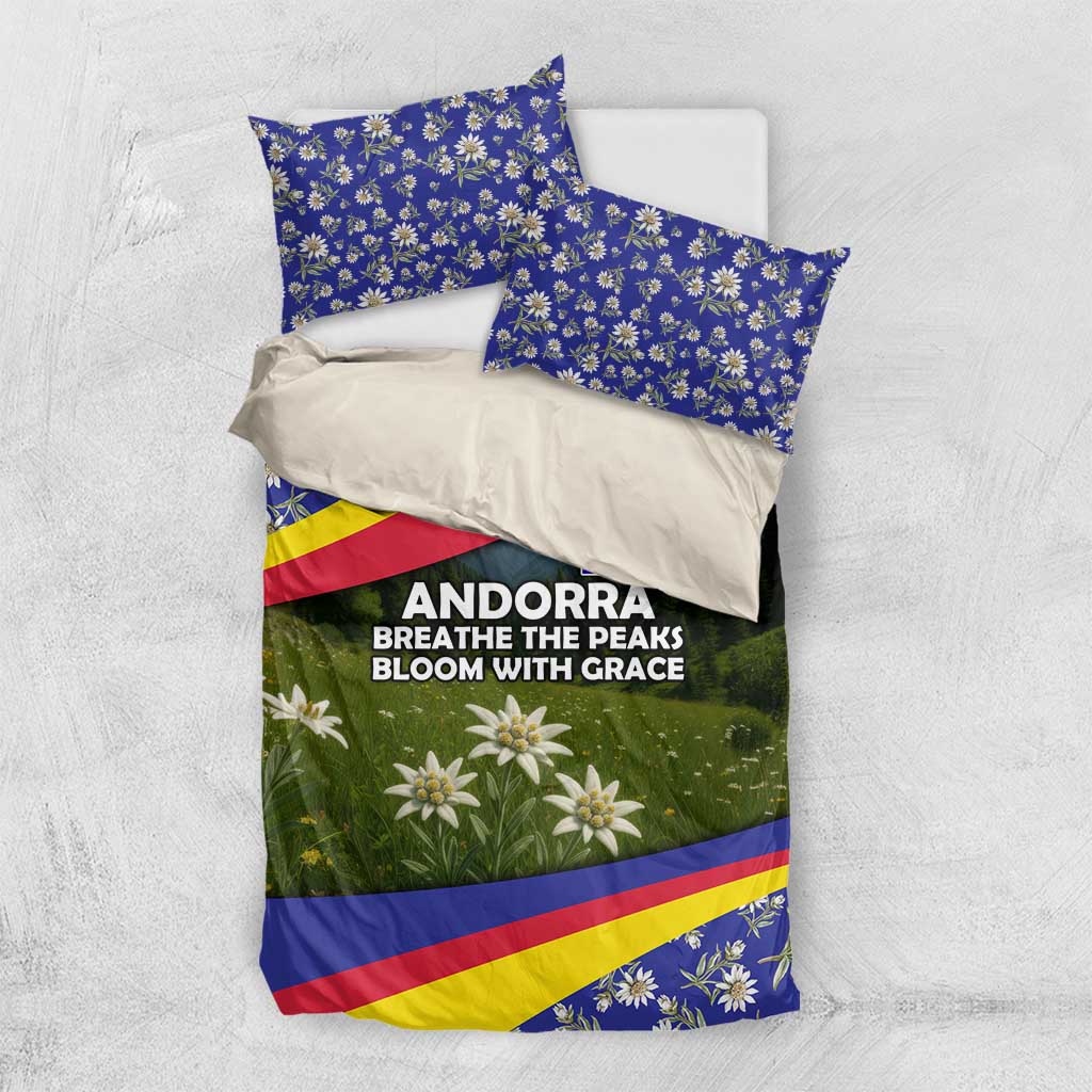 Andorra Bedding Set with Edelweiss Mountain Landscape Design - Wonder Print Shop