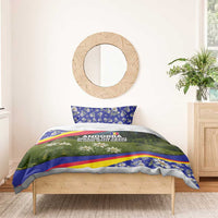 Andorra Bedding Set with Edelweiss Mountain Landscape Design - Wonder Print Shop
