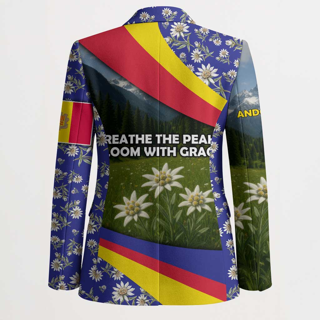 Andorra Blazer with Edelweiss Mountain Landscape Design - Wonder Print Shop