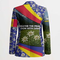 Andorra Blazer with Edelweiss Mountain Landscape Design - Wonder Print Shop