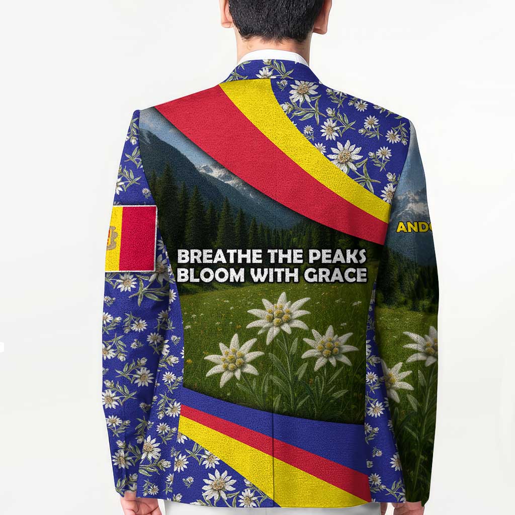 Andorra Blazer with Edelweiss Mountain Landscape Design - Wonder Print Shop