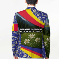 Andorra Blazer with Edelweiss Mountain Landscape Design - Wonder Print Shop