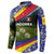 Andorra Button Sweatshirt with Edelweiss Mountain Landscape Design - Wonder Print Shop