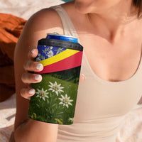 Andorra 4 in 1 Can Cooler Tumbler with Edelweiss Mountain Landscape Design - Wonder Print Shop