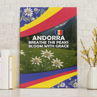 Andorra Canvas Wall Art with Edelweiss Mountain Landscape Design - Wonder Print Shop