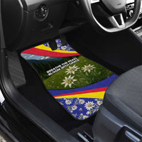 Andorra Car Mats with Edelweiss Mountain Landscape Design - Wonder Print Shop