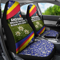 Andorra Car Seat Cover with Edelweiss Mountain Landscape Design - Wonder Print Shop