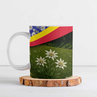 Andorra Ceramic Mug with Edelweiss Mountain Landscape Design - Wonder Print Shop