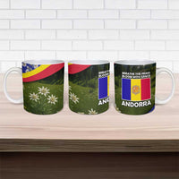 Andorra Ceramic Mug with Edelweiss Mountain Landscape Design - Wonder Print Shop