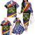 Andorra Family Matching Off The Shoulder Long Sleeve Dress and Hawaiian Shirt with Edelweiss Mountain Landscape Design - Wonder Print Shop