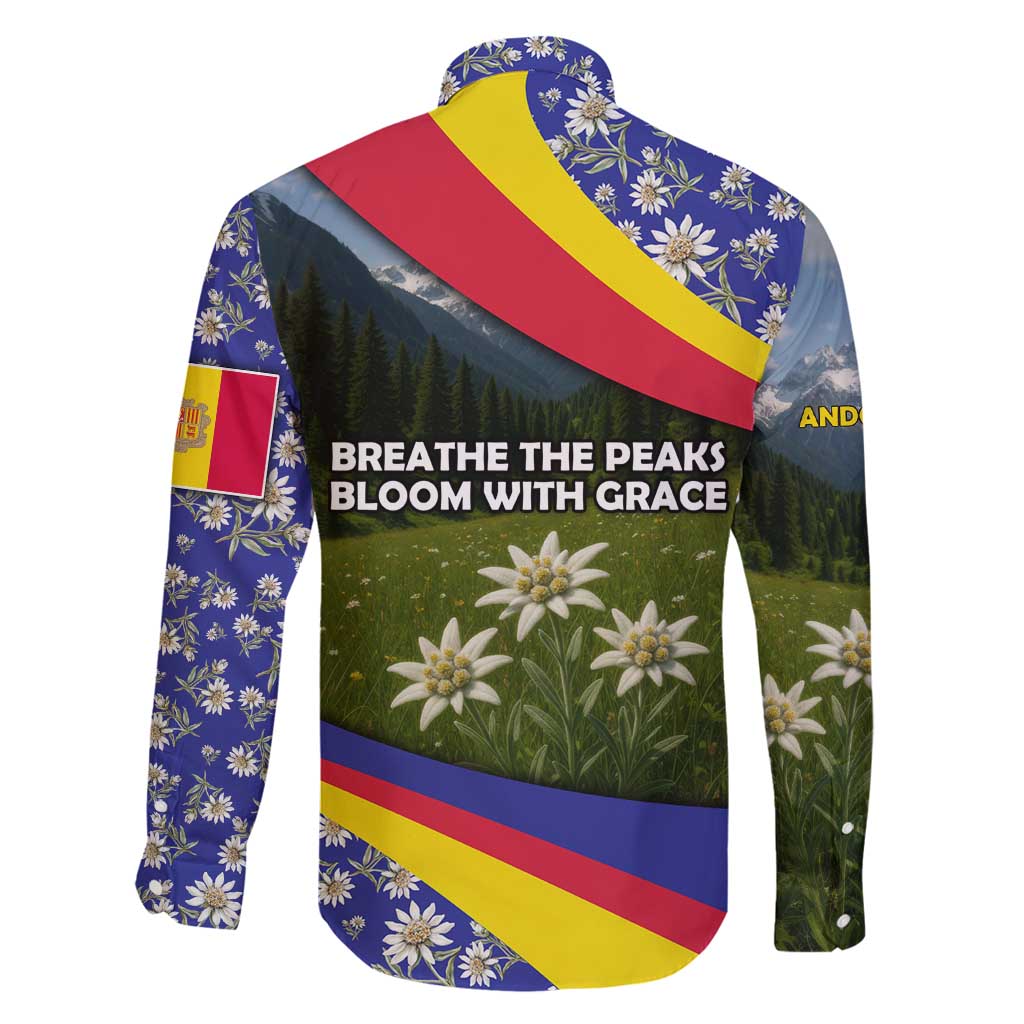 Andorra Family Matching Tank Maxi Dress and Hawaiian Shirt with Edelweiss Mountain Landscape Design - Wonder Print Shop