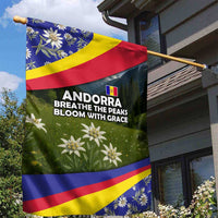Andorra Garden Flag with Edelweiss Mountain Landscape Design - Wonder Print Shop