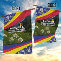 Andorra Garden Flag with Edelweiss Mountain Landscape Design - Wonder Print Shop