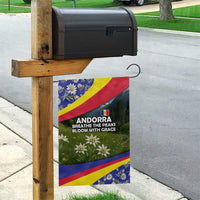 Andorra Garden Flag with Edelweiss Mountain Landscape Design - Wonder Print Shop