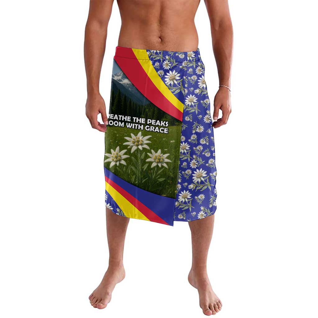 Andorra Lavalava with Edelweiss Mountain Landscape Design - Wonder Print Shop