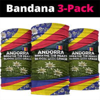 Andorra Neck Gaiter with Edelweiss Mountain Landscape Design TS04