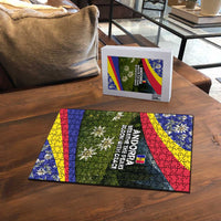 Andorra Puzzle with Edelweiss Mountain Landscape Design - Wonder Print Shop