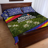 Andorra Quilt Bed Set with Edelweiss Mountain Landscape Design - Wonder Print Shop