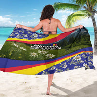 Andorra Sarong with Edelweiss Mountain Landscape Design - Wonder Print Shop