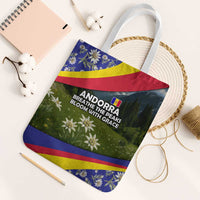 Andorra Tote Bag with Edelweiss Mountain Landscape Design - Wonder Print Shop