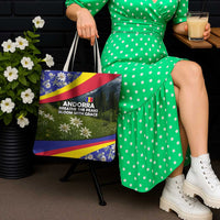 Andorra Tote Bag with Edelweiss Mountain Landscape Design - Wonder Print Shop