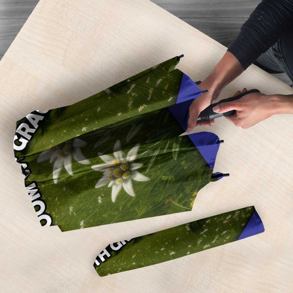 Andorra Umbrella with Edelweiss Mountain Landscape Design - Wonder Print Shop