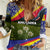 Andorra Women Casual Shirt with Edelweiss Mountain Landscape Design - Wonder Print Shop