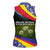 Andorra Women Sleeveless Polo Shirt with Edelweiss Mountain Landscape Design - Wonder Print Shop