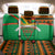 Burkina Faso Back Car Seat Cover with Green Tribal Pattern Design and National Flag Motif - Wonder Print Shop