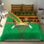 Burkina Faso Bedding Set with Green Tribal Pattern Design and National Flag Motif - Wonder Print Shop
