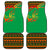 Burkina Faso Car Mats with Green Tribal Pattern Design and National Flag Motif - Wonder Print Shop
