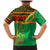 Burkina Faso Family Matching Mermaid Dress and Hawaiian Shirt with Green Tribal Pattern Design and National Flag Motif - Wonder Print Shop