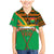 Burkina Faso Family Matching Mermaid Dress and Hawaiian Shirt with Green Tribal Pattern Design and National Flag Motif - Wonder Print Shop