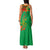 Burkina Faso Family Matching Tank Maxi Dress and Hawaiian Shirt with Green Tribal Pattern Design and National Flag Motif - Wonder Print Shop