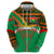 Burkina Faso Hoodie with Green Tribal Pattern Design and National Flag Motif - Wonder Print Shop