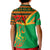Burkina Faso Kid Polo Shirt with Green Tribal Pattern Design and National Flag Motif - Wonder Print Shop
