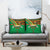 Burkina Faso Pillow Cover with Green Tribal Pattern Design and National Flag Motif - Wonder Print Shop