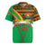 Burkina Faso Rugby Jersey with Green Tribal Pattern Design and National Flag Motif - Wonder Print Shop