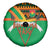 Burkina Faso Spare Tire Cover with Green Tribal Pattern Design and National Flag Motif - Wonder Print Shop