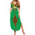 Burkina Faso Summer Maxi Dress with Green Tribal Pattern Design and National Flag Motif - Wonder Print Shop