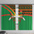 Burkina Faso Window Curtain with Green Tribal Pattern Design and National Flag Motif - Wonder Print Shop