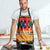 Burkina Faso Apron with Red Green Blue Geometric - Wonder Print Shop