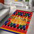 Burkina Faso Area Rug with Red Green Blue Geometric - Wonder Print Shop