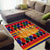 Burkina Faso Area Rug with Red Green Blue Geometric - Wonder Print Shop