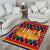 Burkina Faso Area Rug with Red Green Blue Geometric - Wonder Print Shop