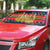 Burkina Faso Auto Sun Shade with Red Green Blue Geometric - Wonder Print Shop